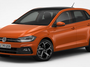 volkswagen polo r-line 2018 Modèle 3D