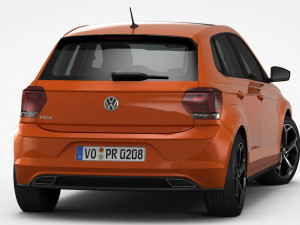 volkswagen polo r-line 2018 Modèle 3D