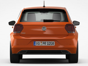 volkswagen polo r-line 2018 Modèle 3D