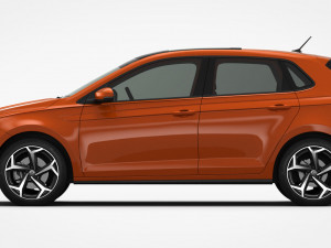 volkswagen polo r-line 2018 Modèle 3D