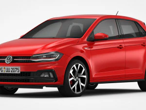 volkswagen polo gti 2018 3D Model