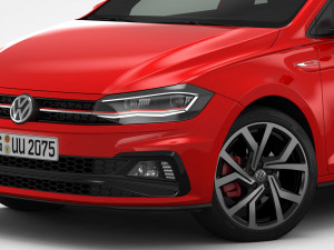 volkswagen polo gti 2018 3D मॉडल