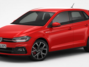volkswagen polo gti 2018 3D मॉडल