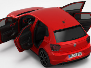 volkswagen polo gti 2018 3D मॉडल