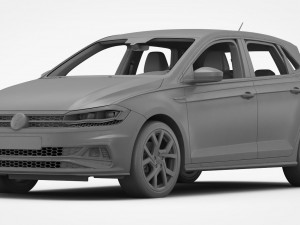 volkswagen polo gti 2018 3D मॉडल