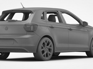 volkswagen polo gti 2018 3D मॉडल