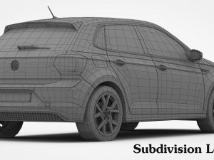 volkswagen polo gti 2018 3D मॉडल