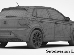 volkswagen polo gti 2018 3D मॉडल