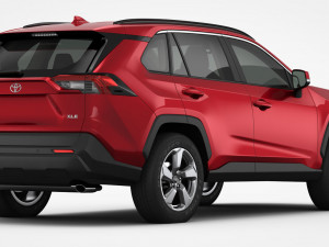 toyota rav4 2019 detailed interior 3D Model