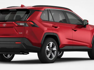 toyota rav4 2019 detailed interior 3D Model