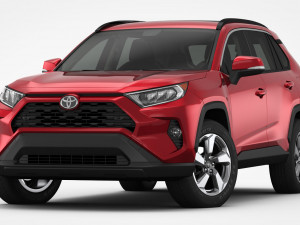 toyota rav4 2019 detailed interior 3D Model