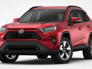 toyota rav4 2019 detailed interior 3D Model