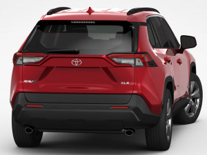 toyota rav4 2019 detailed interior 3D Model