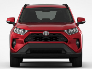 toyota rav4 2019 detailed interior 3D Model