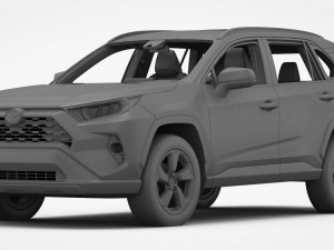 toyota rav4 2019 detailed interior 3D Model