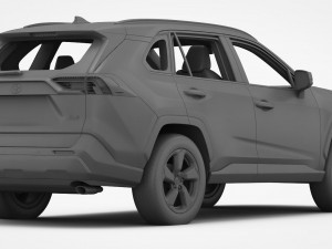 toyota rav4 2019 detailed interior 3D Model