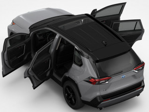 toyota rav4 hybrid 2019 3D-Modell