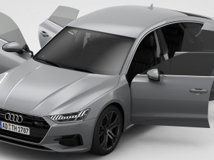 audi a7 sportback 2019 3D Model