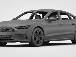 audi a7 sportback 2019 3D Model