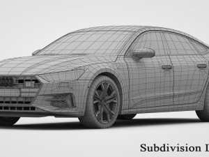 audi a7 sportback 2019 3D Model