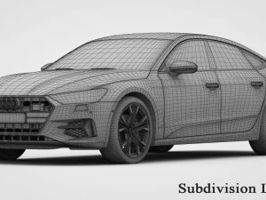 audi a7 sportback 2019 3D Model