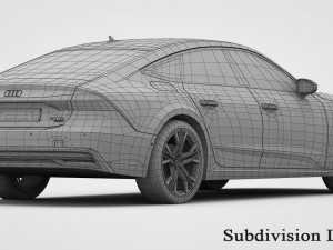audi a7 sportback 2019 3D Model