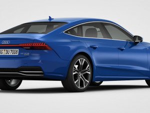 audi a7 sportback s-line 2019 3D 模型