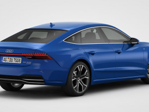audi a7 sportback s-line 2019 3D 模型