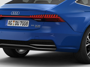 audi a7 sportback s-line 2019 3D 模型