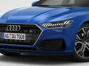 audi a7 sportback s-line 2019 3D 模型