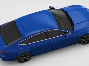 audi a7 sportback s-line 2019 3D 模型