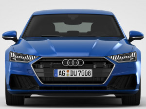 audi a7 sportback s-line 2019 3D 模型