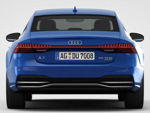 audi a7 sportback s-line 2019 3D 模型