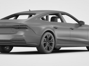 audi a7 sportback s-line 2019 3D 模型