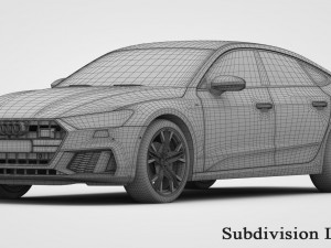 audi a7 sportback s-line 2019 3D 模型