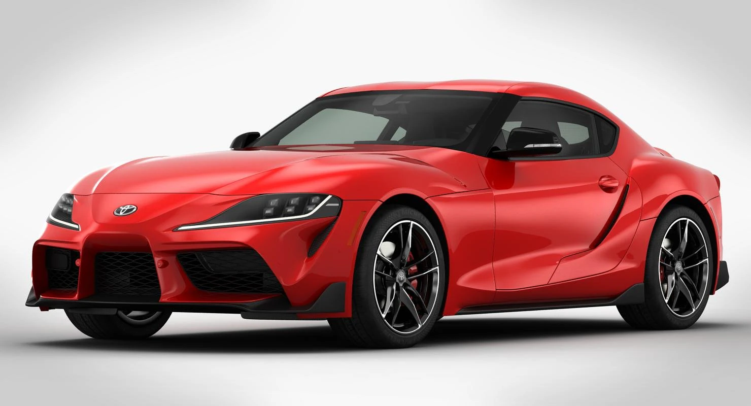toyota supra 2020 detailed interior 3D Model .c4d .max .obj .3ds .fbx .stl .blend