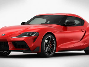 toyota supra 2020 detaylı i&ccedil; mekan 3D Model