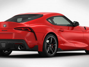 toyota supra 2020 detailed interior 3D Модель