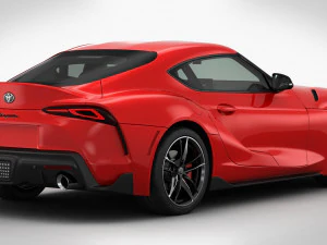 toyota supra 2020 detailed interior 3D Model