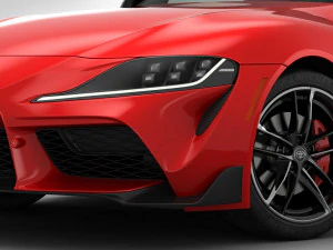 toyota supra 2020 detailed interior 3D Model
