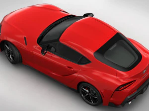 toyota supra 2020 detailed interior 3D Model