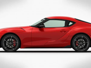 toyota supra 2020 detailed interior 3D Model