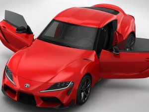 toyota supra 2020 detailed interior 3D Модель