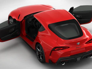 toyota supra 2020 detailed interior 3D Model