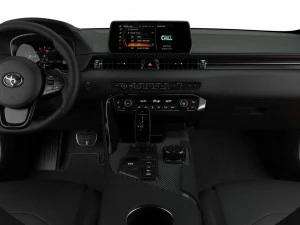 toyota supra 2020 detailed interior 3D Model