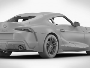 toyota supra 2020 detailed interior 3D Модель