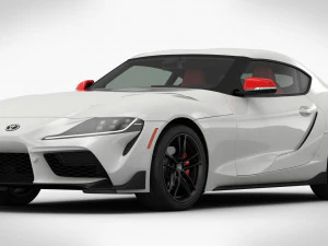 toyota supra gr 2020 detaylı i&ccedil; mekan 3D Model