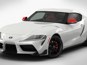 toyota supra gr 2020 detailed interior Modello 3D