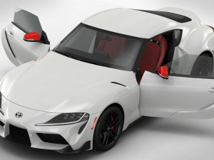 toyota supra gr 2020 detailed interior Modello 3D