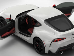 toyota supra gr 2020 detailed interior Modello 3D